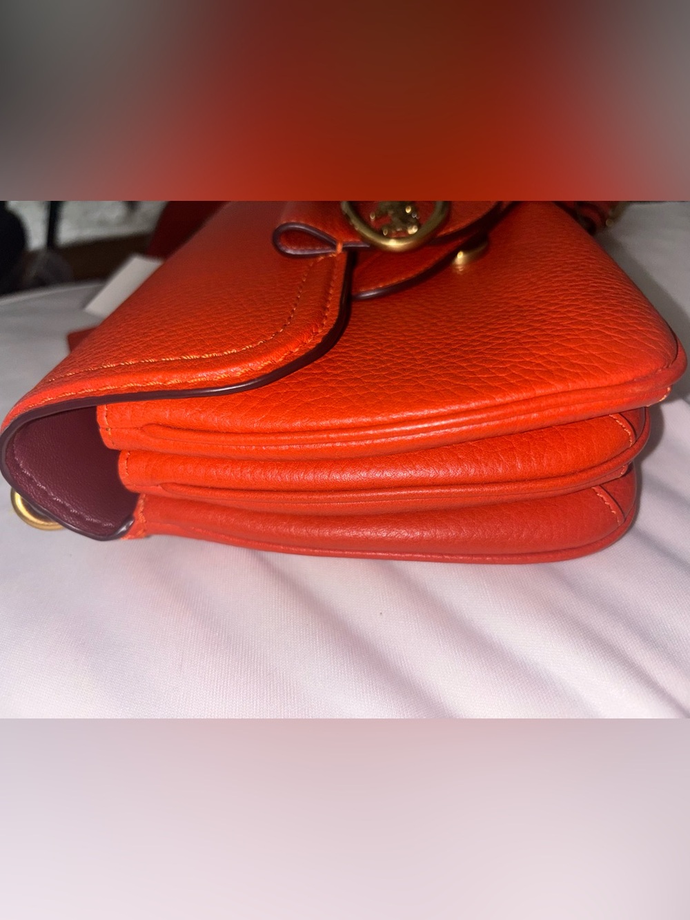 LIKE NEW Coach Riley Top Handle 22 mango - Picture 11 of 12